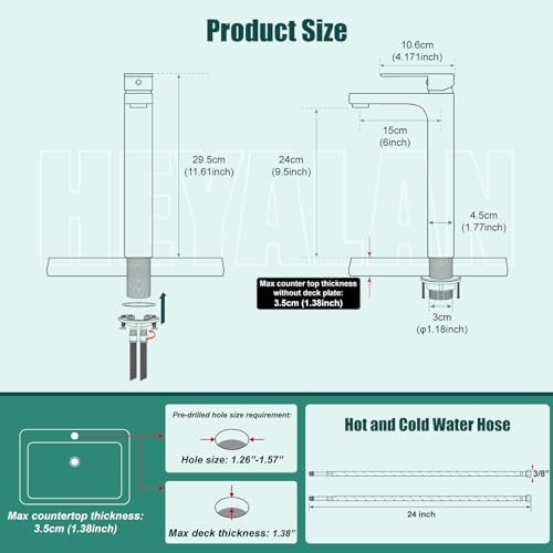 Modern Black Vessel Sink Faucet