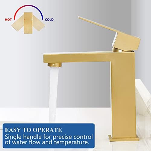 Tohlar Gold Single Handle Faucet