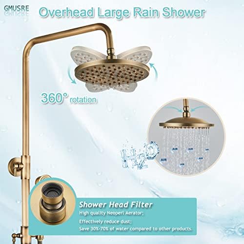 8-Inch Rainfall Faucet Set