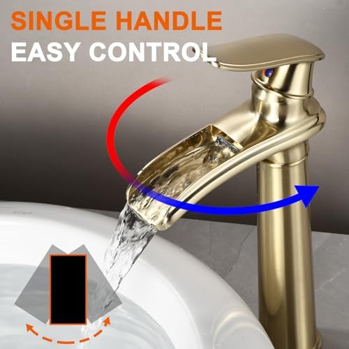 Elegant Gold Vessel Faucet