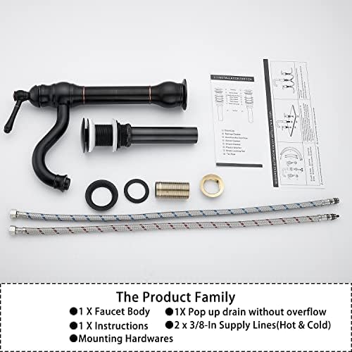 GGStudy 360 Swivel Faucet Set - Oil Rubbed Bronze