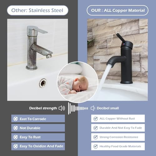 Greenspring Matte Black Bathroom Faucet