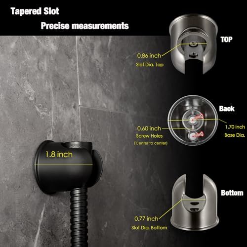RIVOODS All Metal Handheld Shower Wand Holder