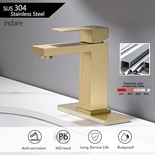 Brushed Gold Bathroom Faucet