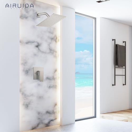 Airuida Stainless Steel Rain shower Faucet Set