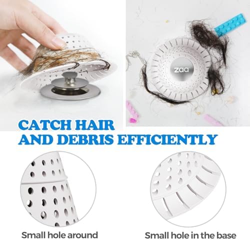 Stain Prevention and Hair Catcher for Drains - Durable Silicone Collapsible Protector