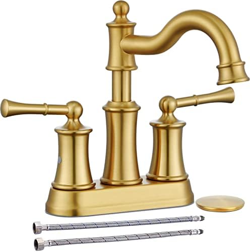 Elegant Winkear 2-Handle Deck-Mount Bathroom Sink Faucet