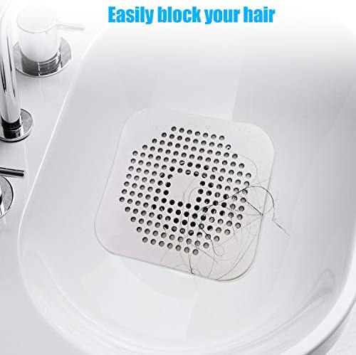 Square TPR Drain Cover Suction Cup 2-Pack