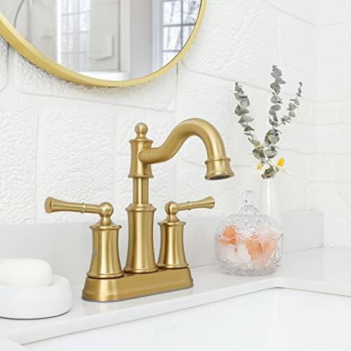 Elegant Winkear 2-Handle Deck-Mount Bathroom Sink Faucet