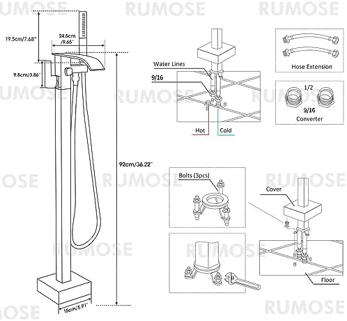 RUMOSE bathtub faucet