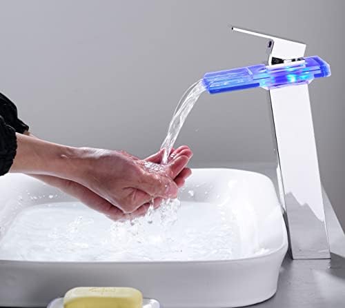 Bathroom Faucet with LED Color Change