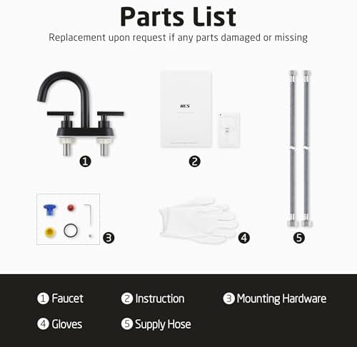All Metal Bathroom Faucet KES Matte Black 4-Inch Touch On Faucet