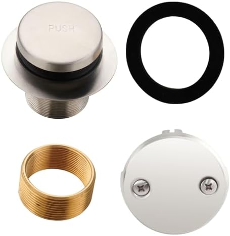 HIDROP Brushed Nickel Tub Drain Kit Set