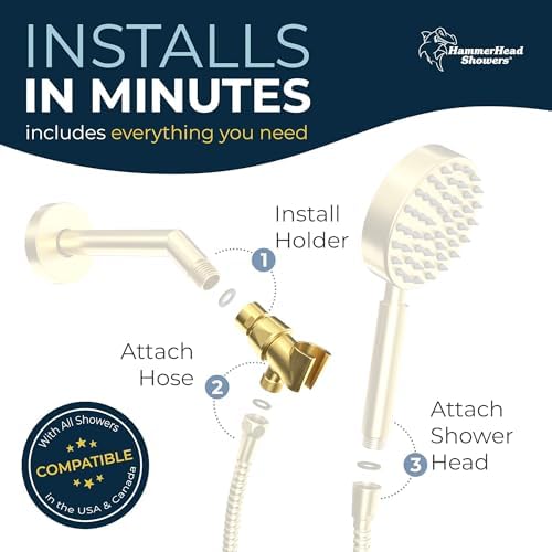 Durable Adjustable Handheld Shower Arm Holder with Universal Bracket for Home Use