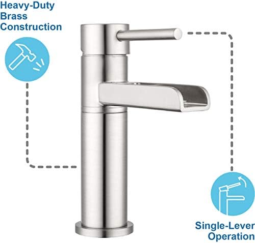 Modern Touch Faucet with Satin Nickel Finish
