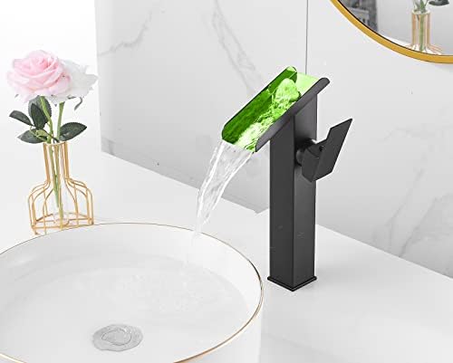 Black Vessel Faucet - Led Color Changing by Temperature
