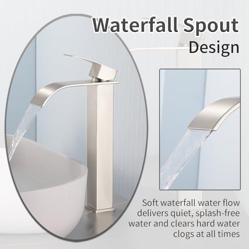 Vessel Sink Faucet with Pop-Up Drain