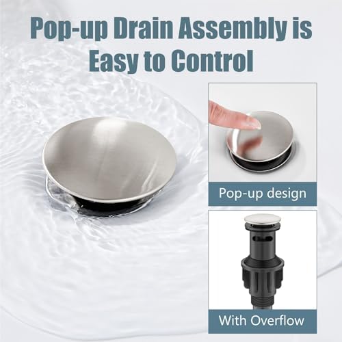 Sturdy Tall Vessel Sink Faucet from Aolemi