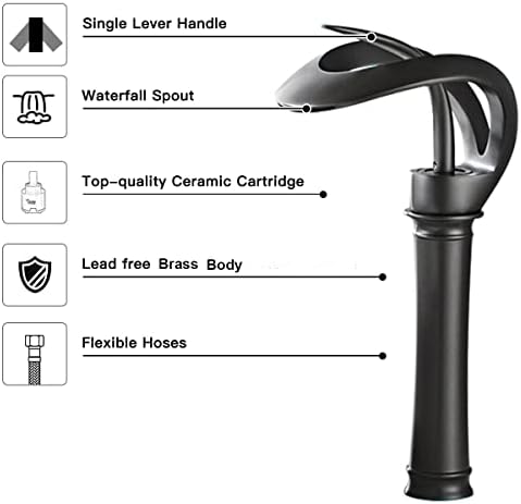 Black Faucet Waterfall Design