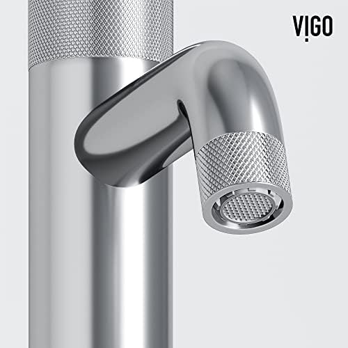 VIGO Apollo Chrome Single Hole Touch Faucet for Bathrooms