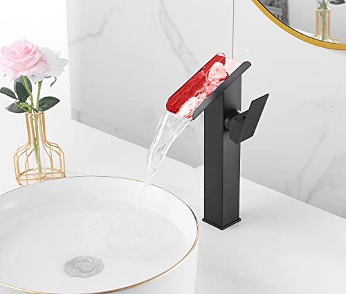 Black Vessel Faucet - Led Color Changing by Temperature
