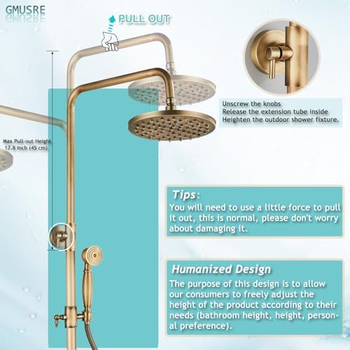 8-Inch Rainfall Faucet Set