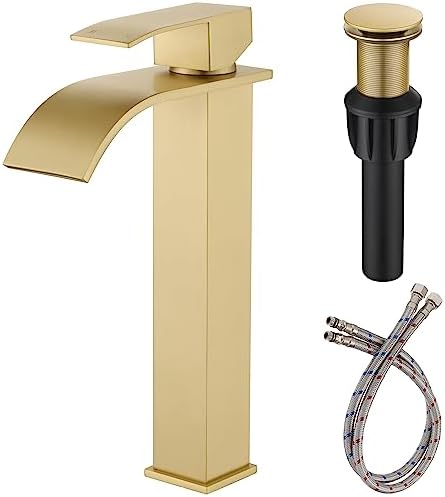 Vessel Sink Faucet with Gold Finish