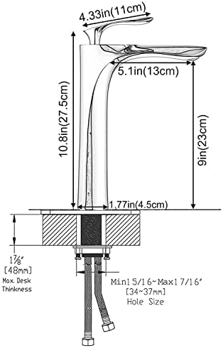Beelee Tall Faucet - Premium Touch On Faucet for Bathroom