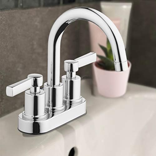 Two Handle High Arc Polymerpolish Chrome Faucet