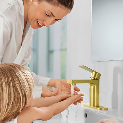 Brushed Gold Faucet Single Handle