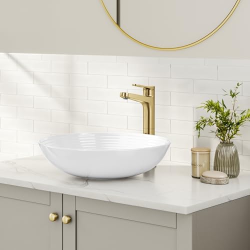 Sleek Vessel Sink Faucet Spot-Free Stainless Brass Single Handle