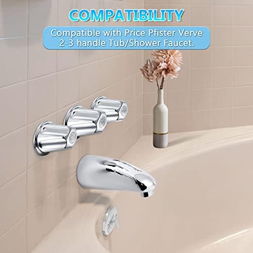 Enhon Verve Tub Shower Faucet 3-Handle Repair Kit Chrome