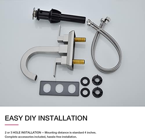 TRUSTMI 2-Handle Square Bathroom Faucet