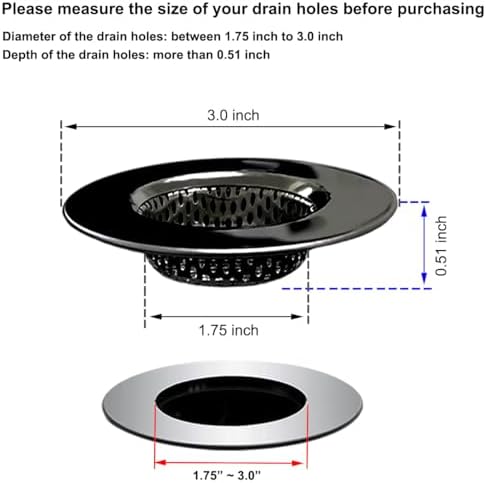 175-inch bathtub drain strainer