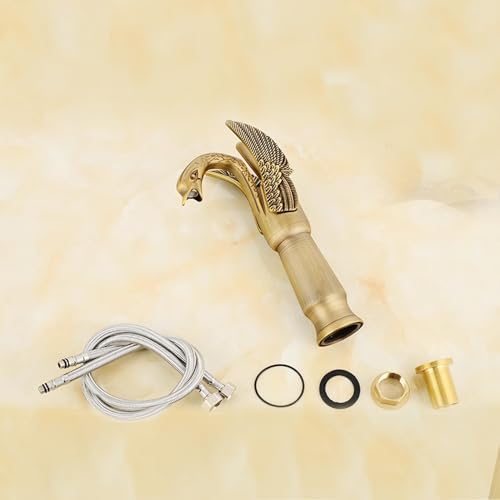 Bathroom Faucet Single Hole Sink Faucet Antique Brass Faucet