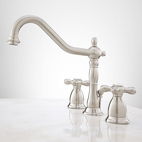 Victorian Faucet - Cross Handles Polished Nickel
