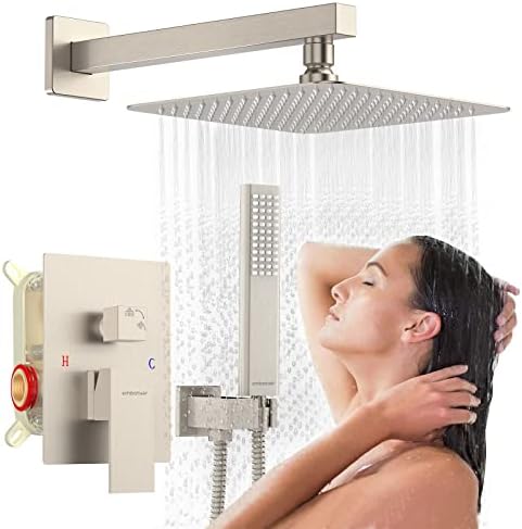 Stunning 10-Inch Overhead Rain Shower System Set