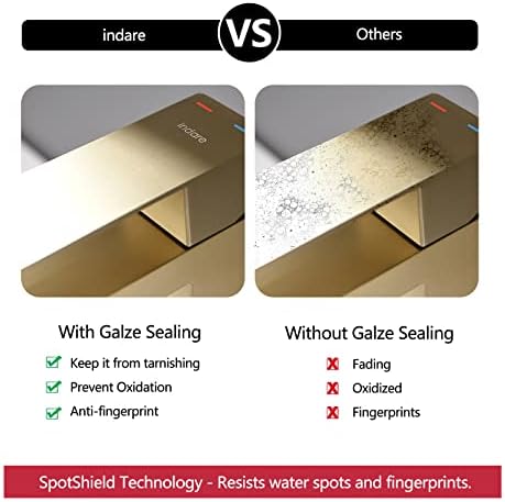 Brushed Gold Bathroom Faucet