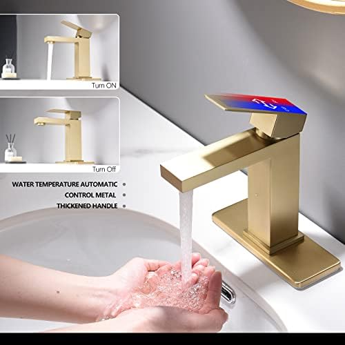 Brushed Gold Bathroom Faucet