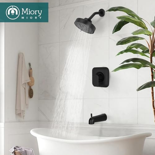 Moen T2471BL Matte Black Showers with Easy Installation