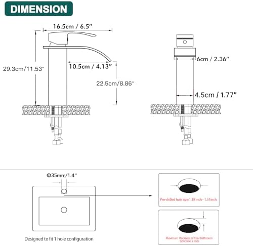 Durable Elegant Single Handle Bathroom Faucet
