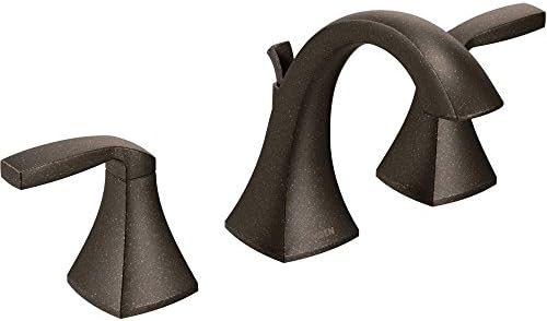 Moe-n 3 Hole High-Arc Oil-Rubbed Bronze Faucet with Dual Handles