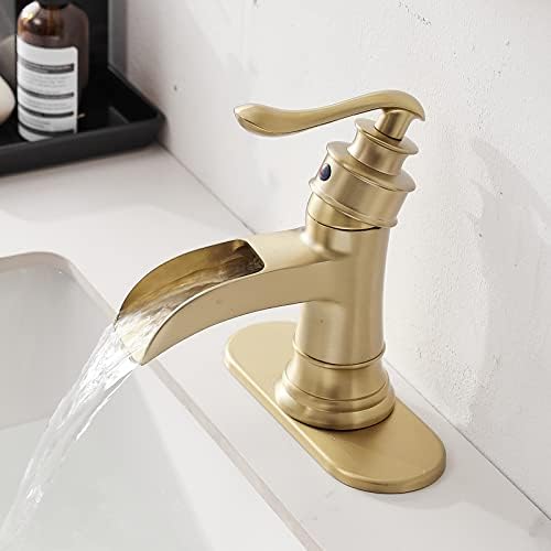 Stunning Gold Faucet Waterfall Design