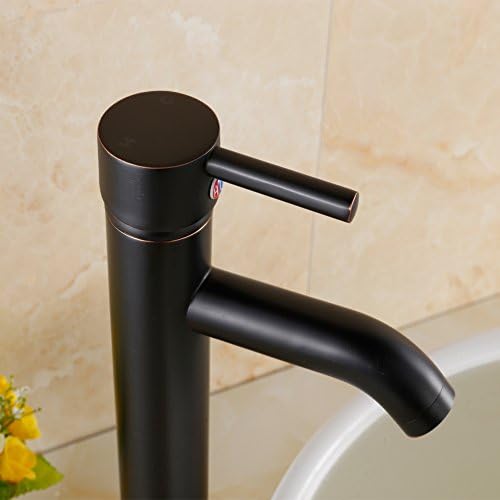 Vessel Sink Faucet Tall bathroom vanity single handle oil rubbed bronze