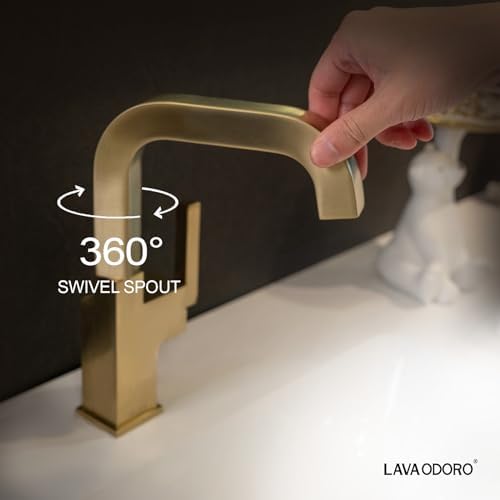 Lava Odoro Brushed Gold Bathroom Faucet