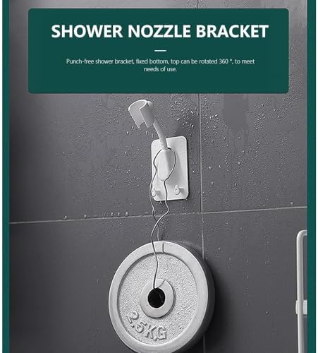 Effortlessly Durable Hand Shower Holder Punch-Open 360-Degree Strong