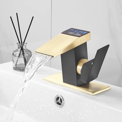 Elegant Touch Vain Bathroom Faucet with Temperature Display