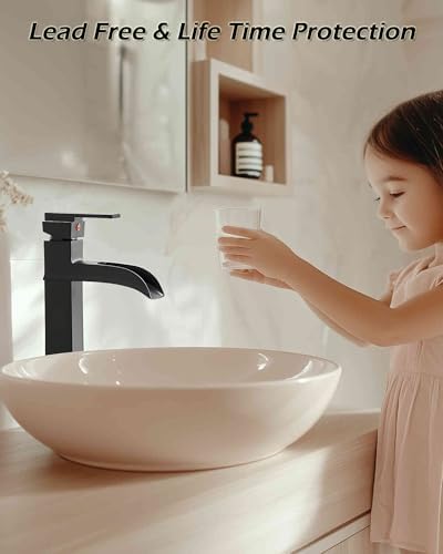 Elevate Your Bathroom Design with the Elegantly Tall Vessel Faucet