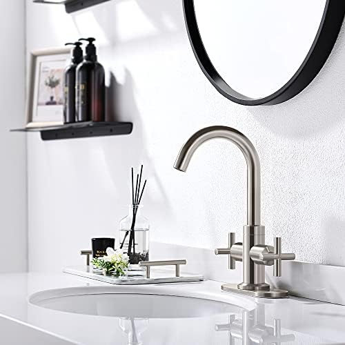 Exceptional 4-Inch Bathroom Faucet with Swivel Spout rust-free 304 stainless steel