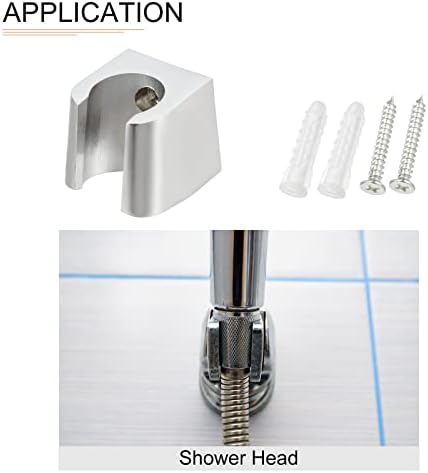 Silver Tone 122x13 Shower Head Holders for Bathroom Setup